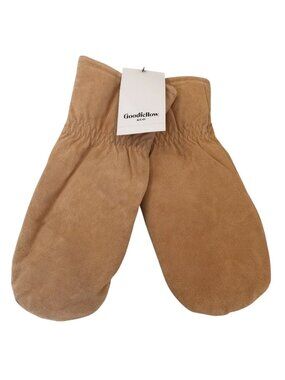 Goodfellow & Co Men's Size L/XL Suede Khaki Leather Mittens
